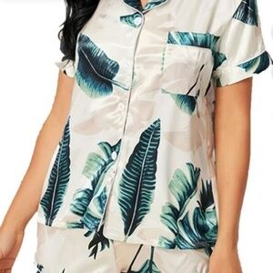 Yievot Silk Pajamas Lounge Sets for Women Two Piece Matching